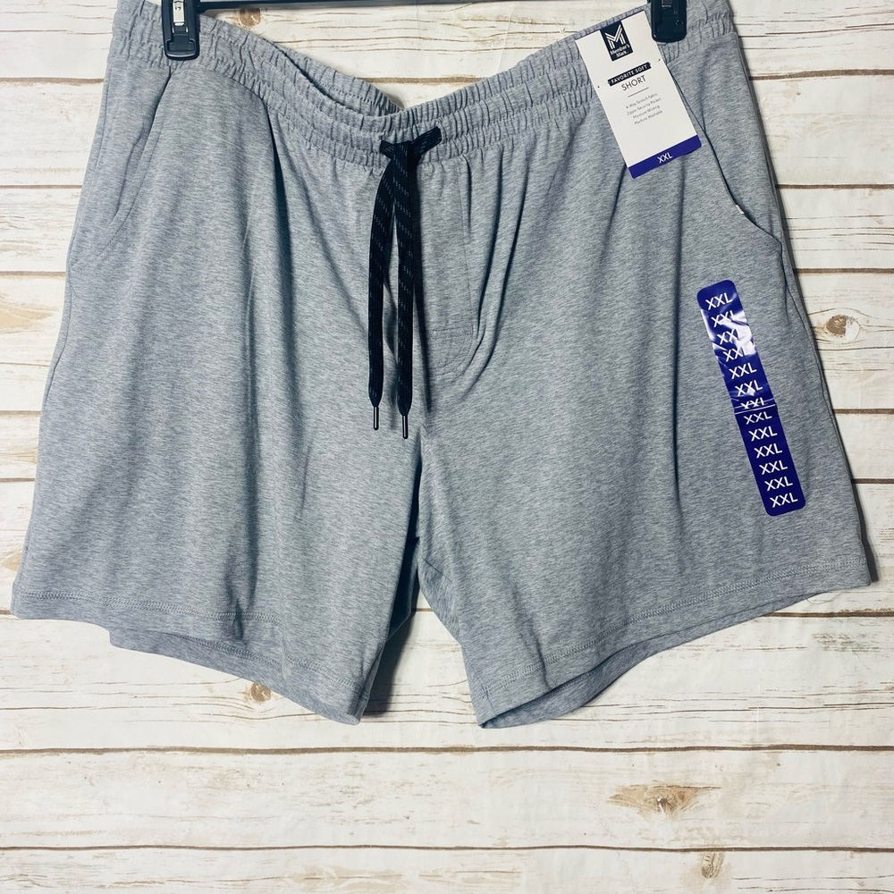 Member’s Mark Men's Gray Drawstring Elastic Waist Shorts Size XXL